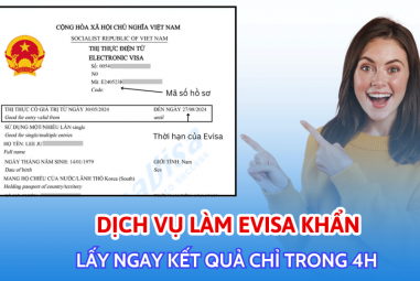 VISA KHẨN 1H; 2H